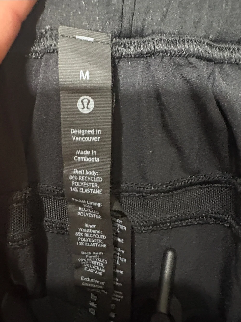 lululemon athletica Men's Black Athletic Shorts with Logo